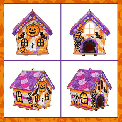 Halloween huisje | hanger | Diamond painting