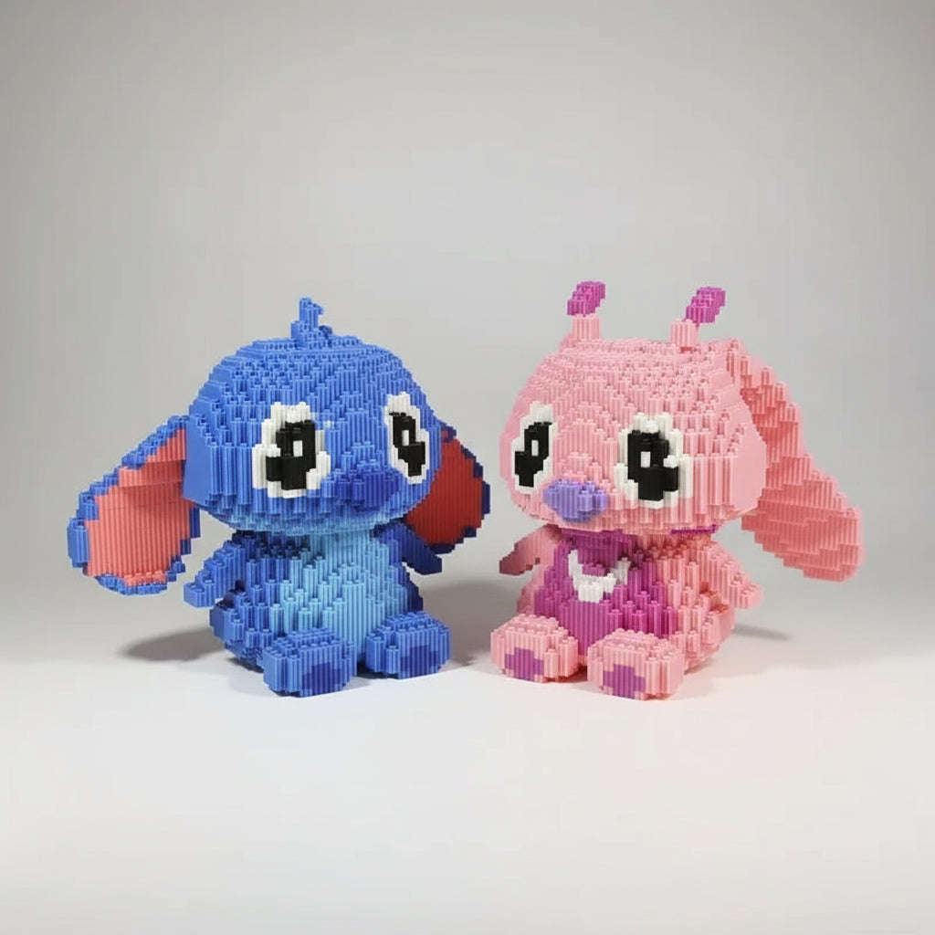 Verdrietig blauw wezen | Bouwsteentjes