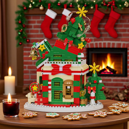 Kerst huizen | Bouwsteentjes