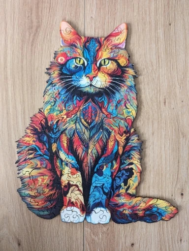 Stoere Kat  | Houten Puzzel