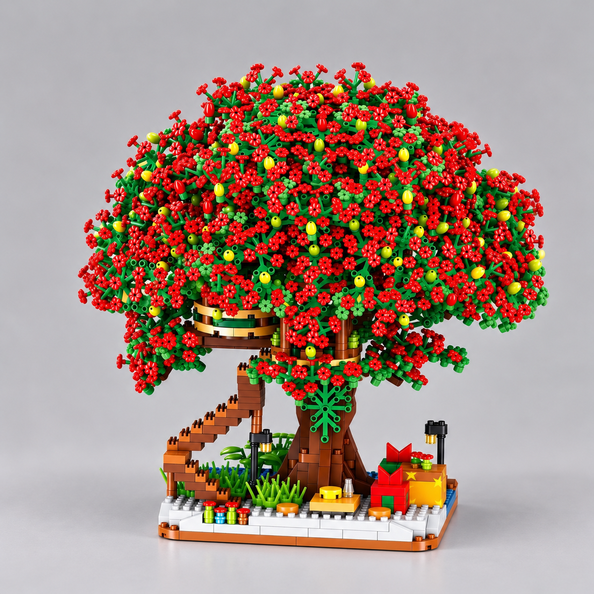 Kerst boomhut | Bouwsteentjes
