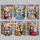 Kerst muizen kaarten | 6 stuks | Diamond Painting