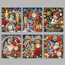 Feestdagen kaarten | 6 stuks | Diamond Painting