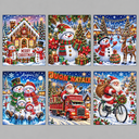 Diverse kerst kaarten | 6 stuks | Diamond Painting