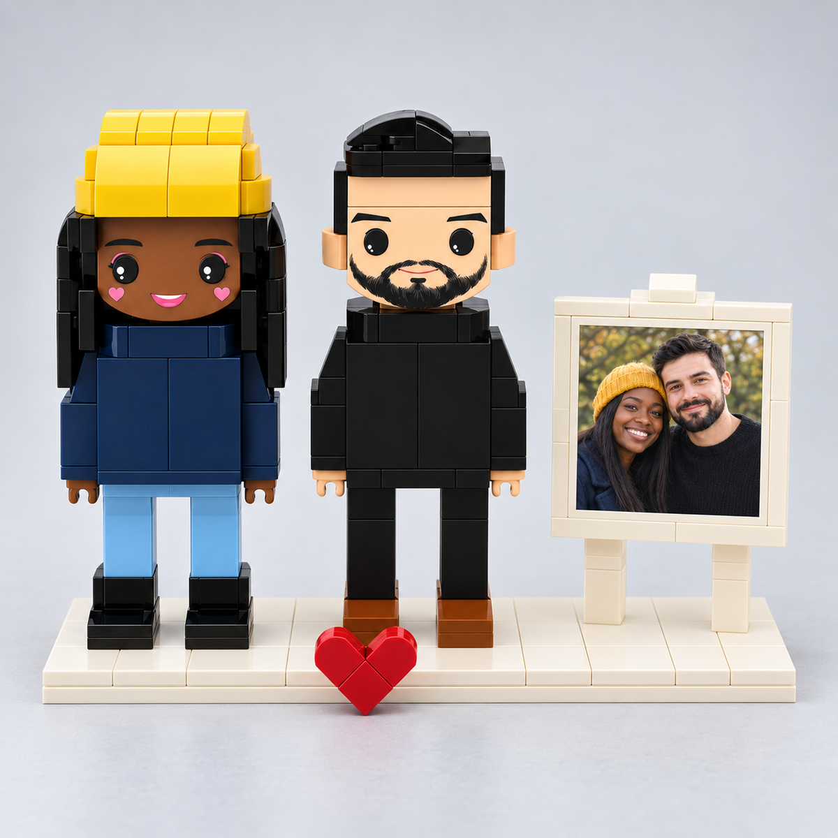 Eigen Foto als Bouwstenen Poppetje – 2 personen | Bouwsteentjes