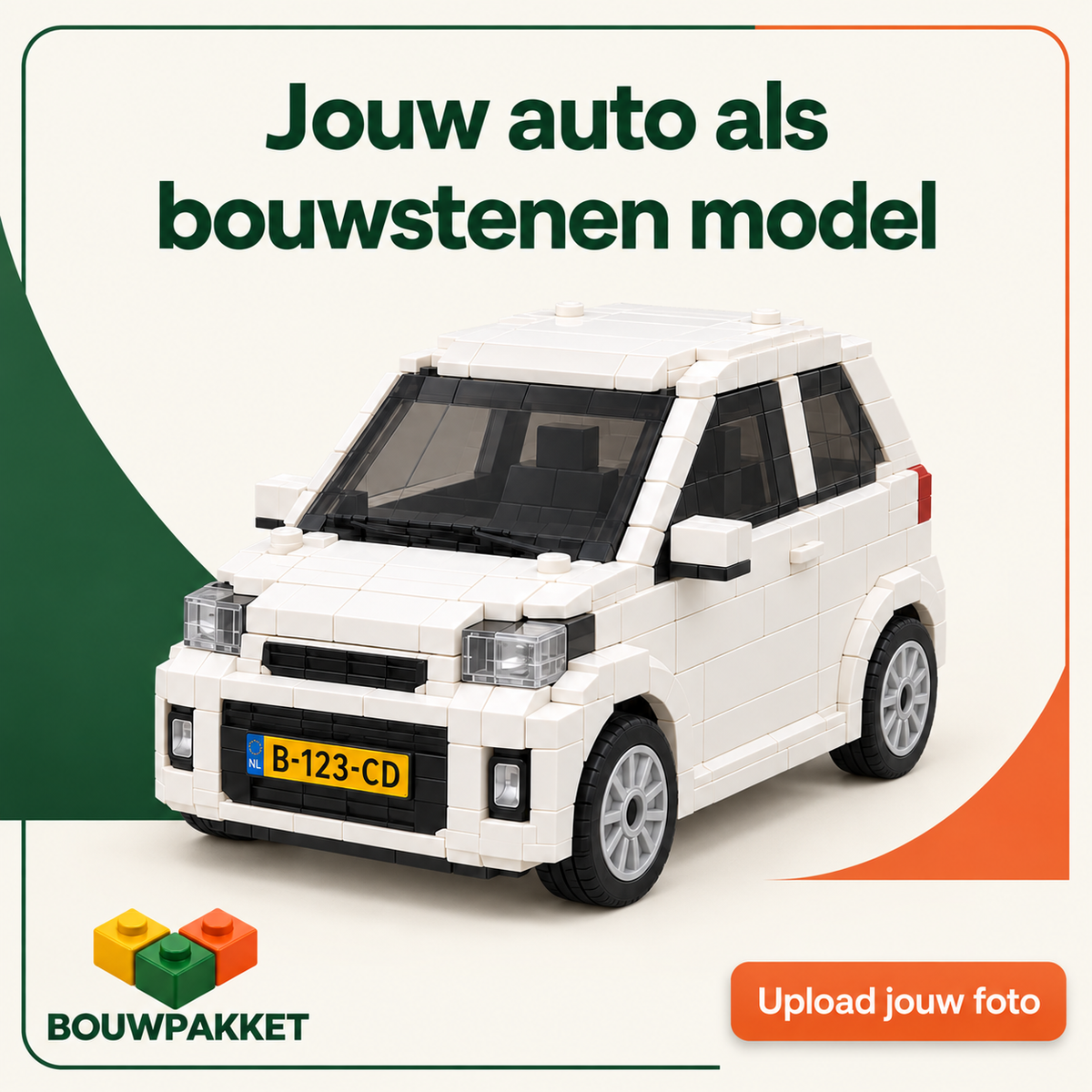 Jouw eigen auto in bouwsteentjes | Bouwsteentjes