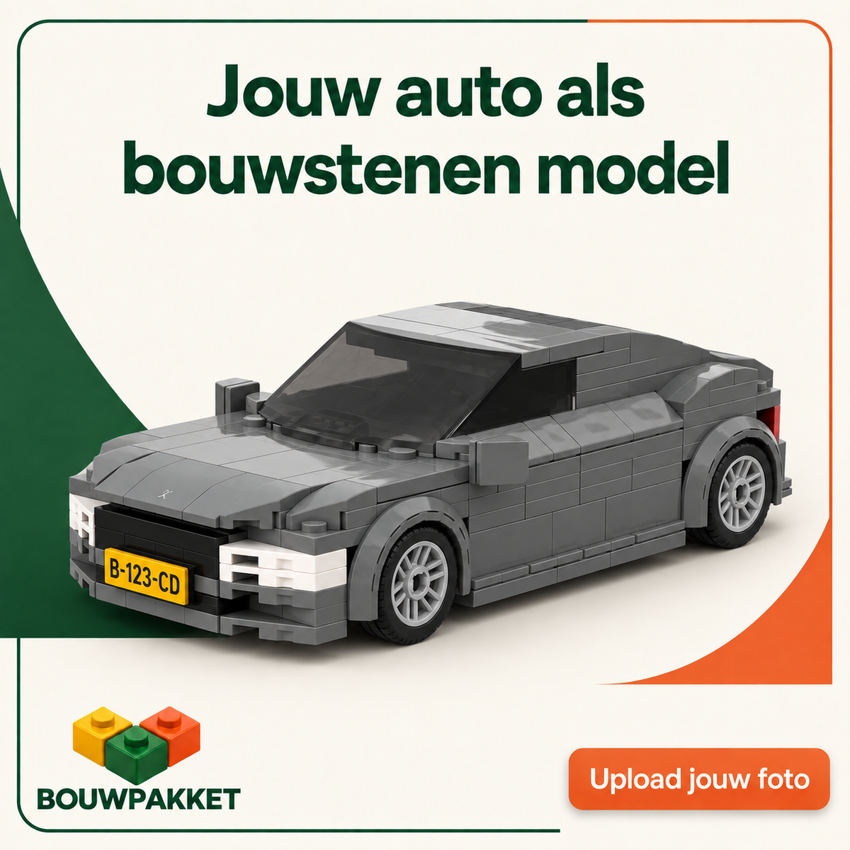 Jouw eigen auto in bouwsteentjes | Bouwsteentjes