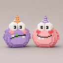 Grappige poppetjes | Bouwsteentjes