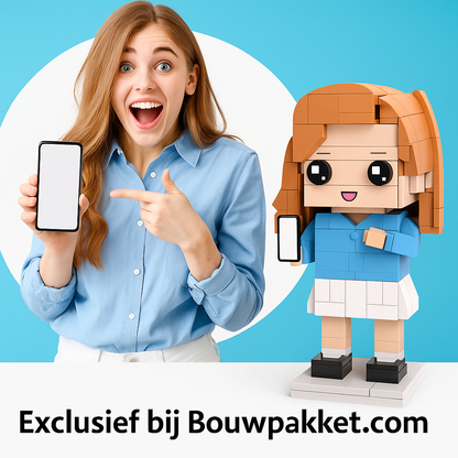 Eigen Foto als Bouwstenen Poppetje – 3 personen | Bouwsteentjes