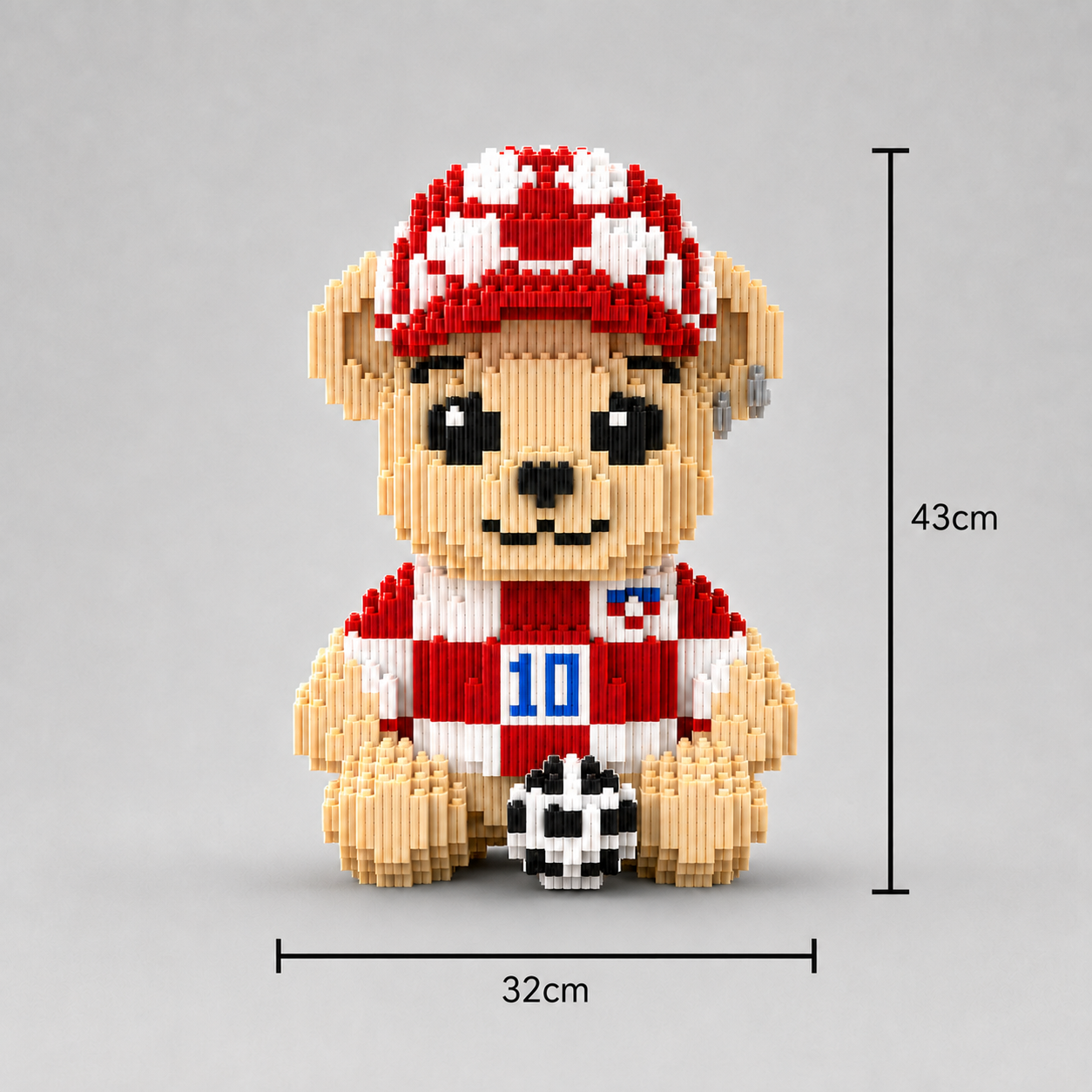 Teddybeer met tenue | Bouwsteentjes