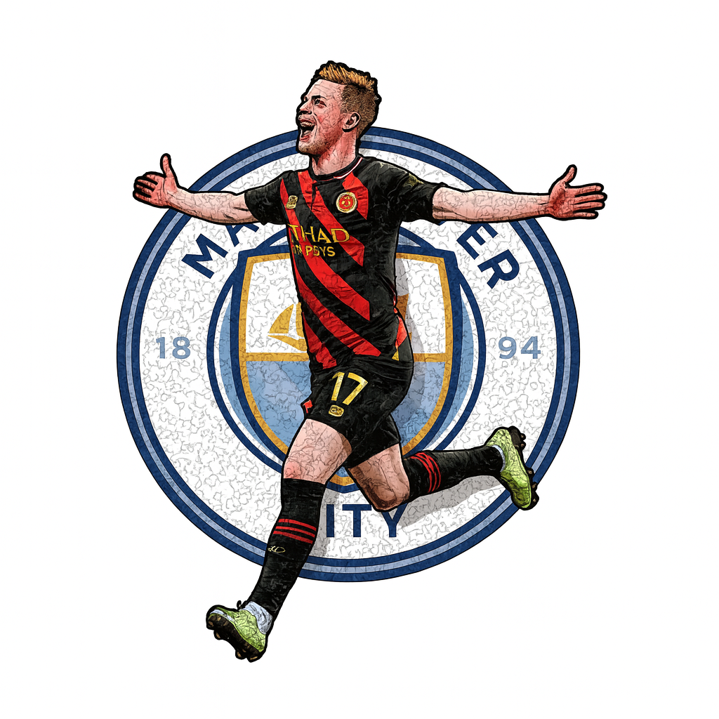Kevin de Bruyne | Manchester City | Houten Puzzel