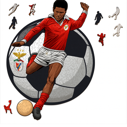 Eusébio | Houten Puzzel