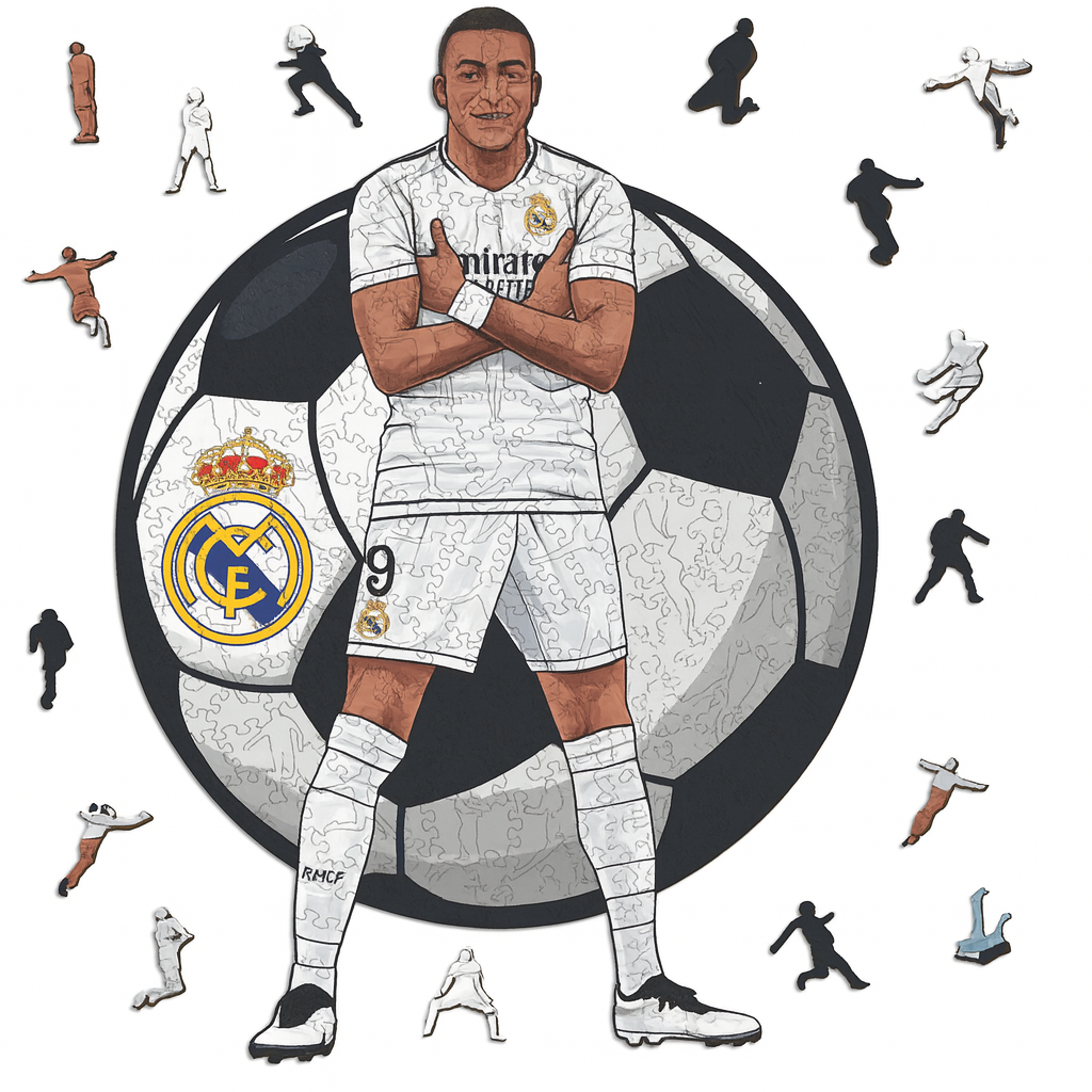 Kylian Mbappé | Houten Puzzel