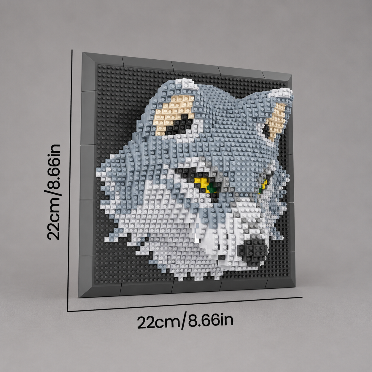 Wolf op bouwplaat | Bouwsteentjes
