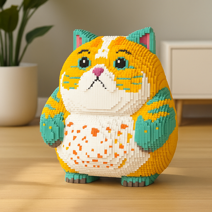 MEGA oranje kat | Bouwsteentjes