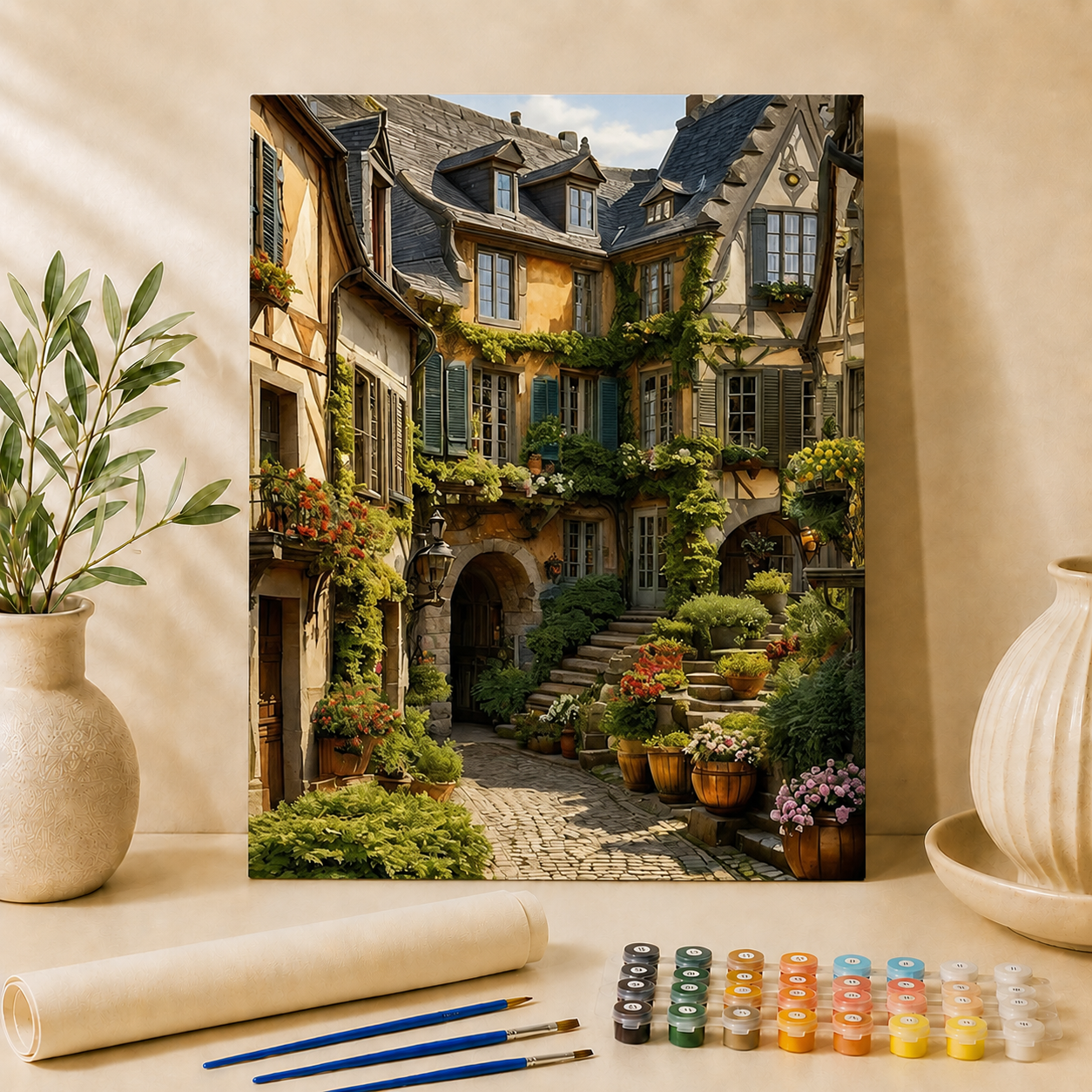 Binnentuin | Schilderen op Nummer