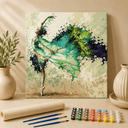 Groene ballerina | Schilderen op Nummer