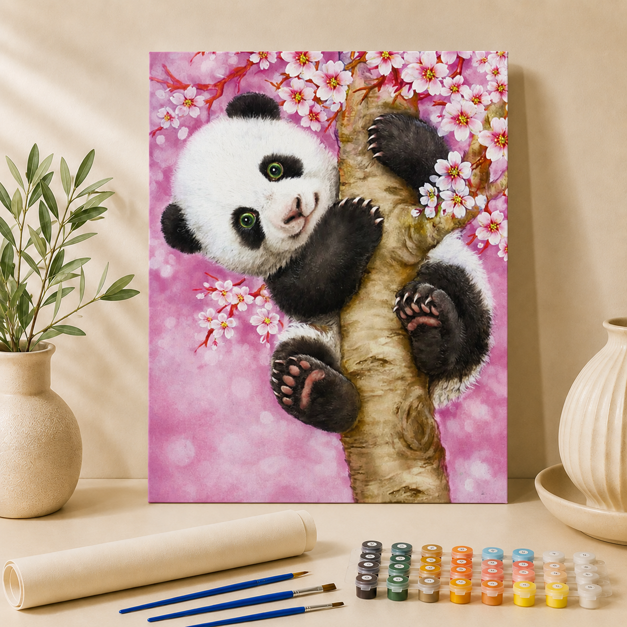 Schattige Panda | Schilderen op Nummer