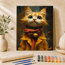 Poes met Sjaal | Schilderen op Nummer