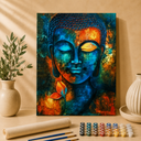 Buddha met bloemen | Schilderen op Nummer