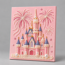 Roze kasteel - Premium Parel Diamond Painting