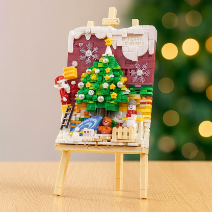 Kerst schilderij | Bouwsteentjes