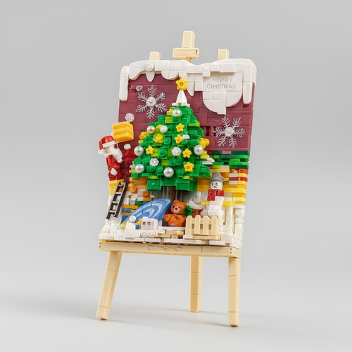 Kerst schilderij | Bouwsteentjes