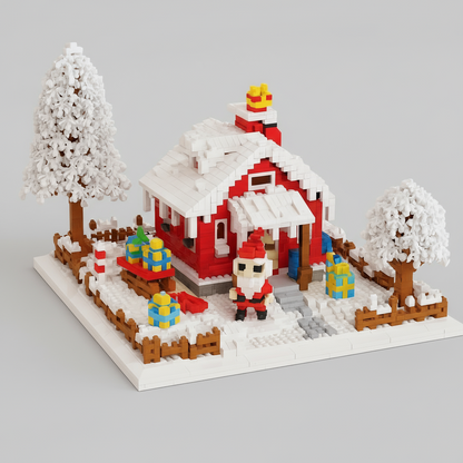 Kerst huis | Bouwsteentjes