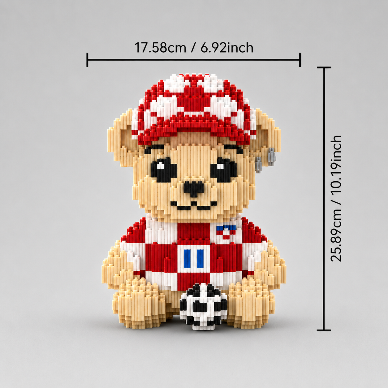 Teddybeer met tenue | Bouwsteentjes
