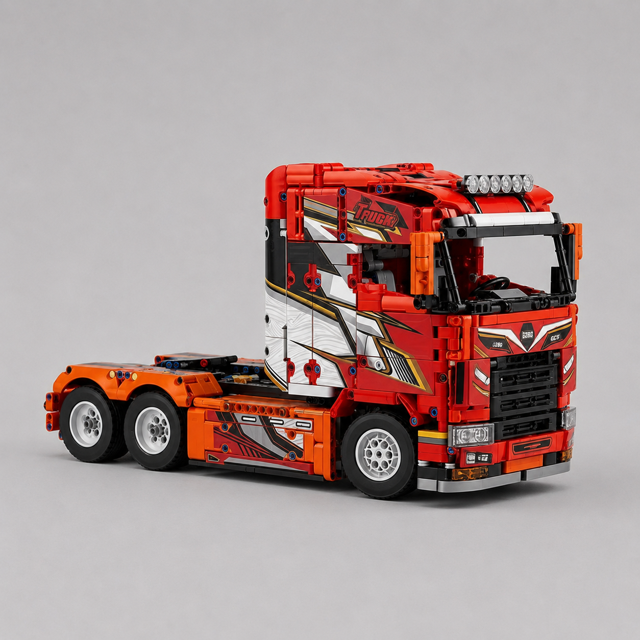 MEGA Rode truck | Bouwsteentjes