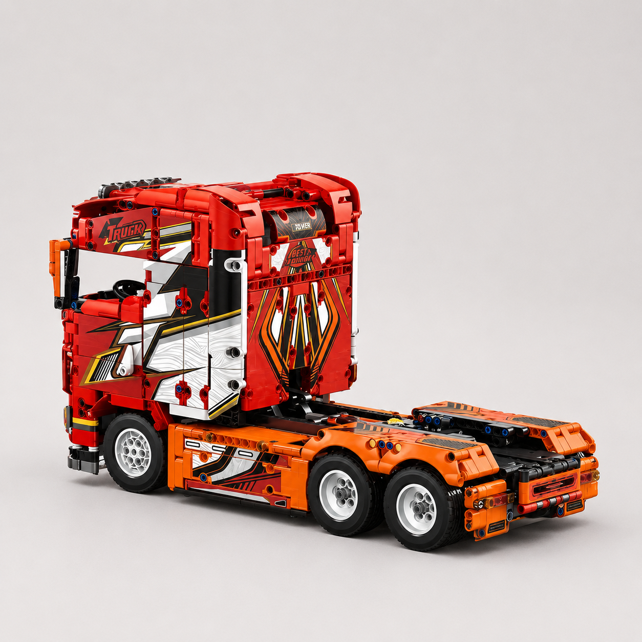 MEGA Rode truck | Bouwsteentjes