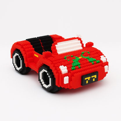 Kerst auto | Bouwsteentjes