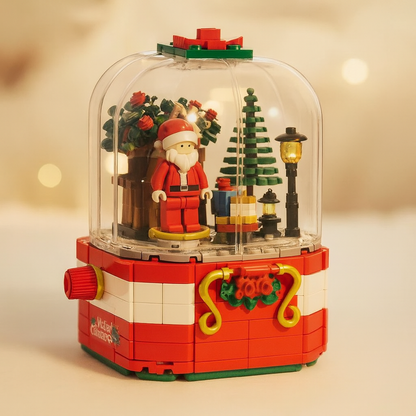 Kerstman | muziekdoos | Bouwsteentjes