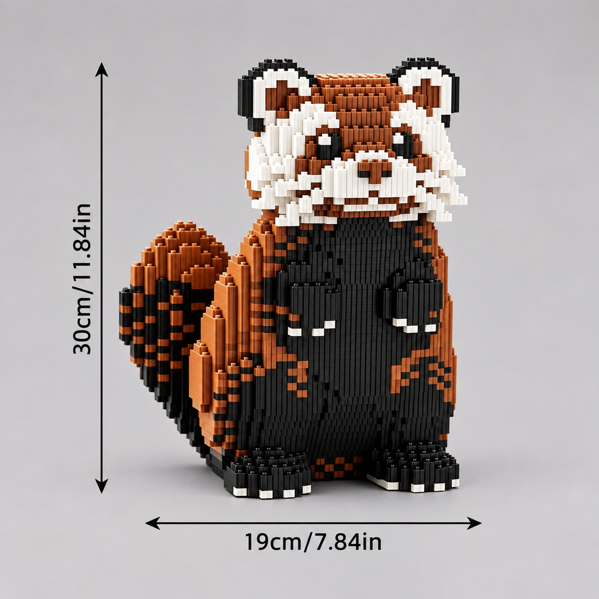 Rode panda | Bouwsteentjes