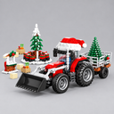 Kerst tractor | Bouwsteentjes
