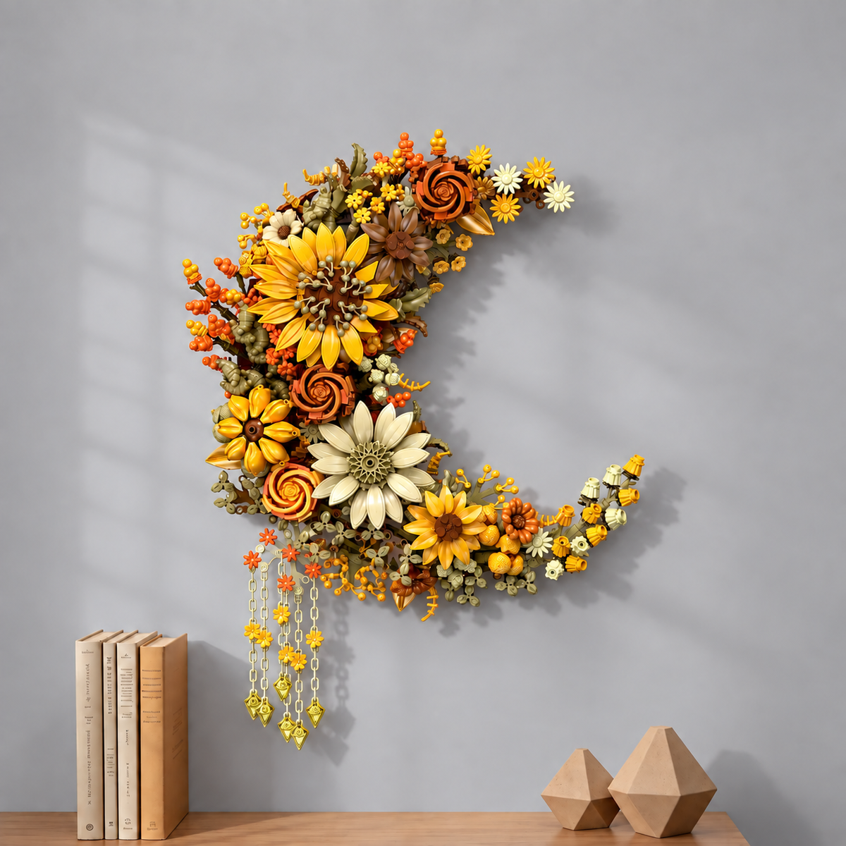 Bloemen maan | Bouwsteentjes