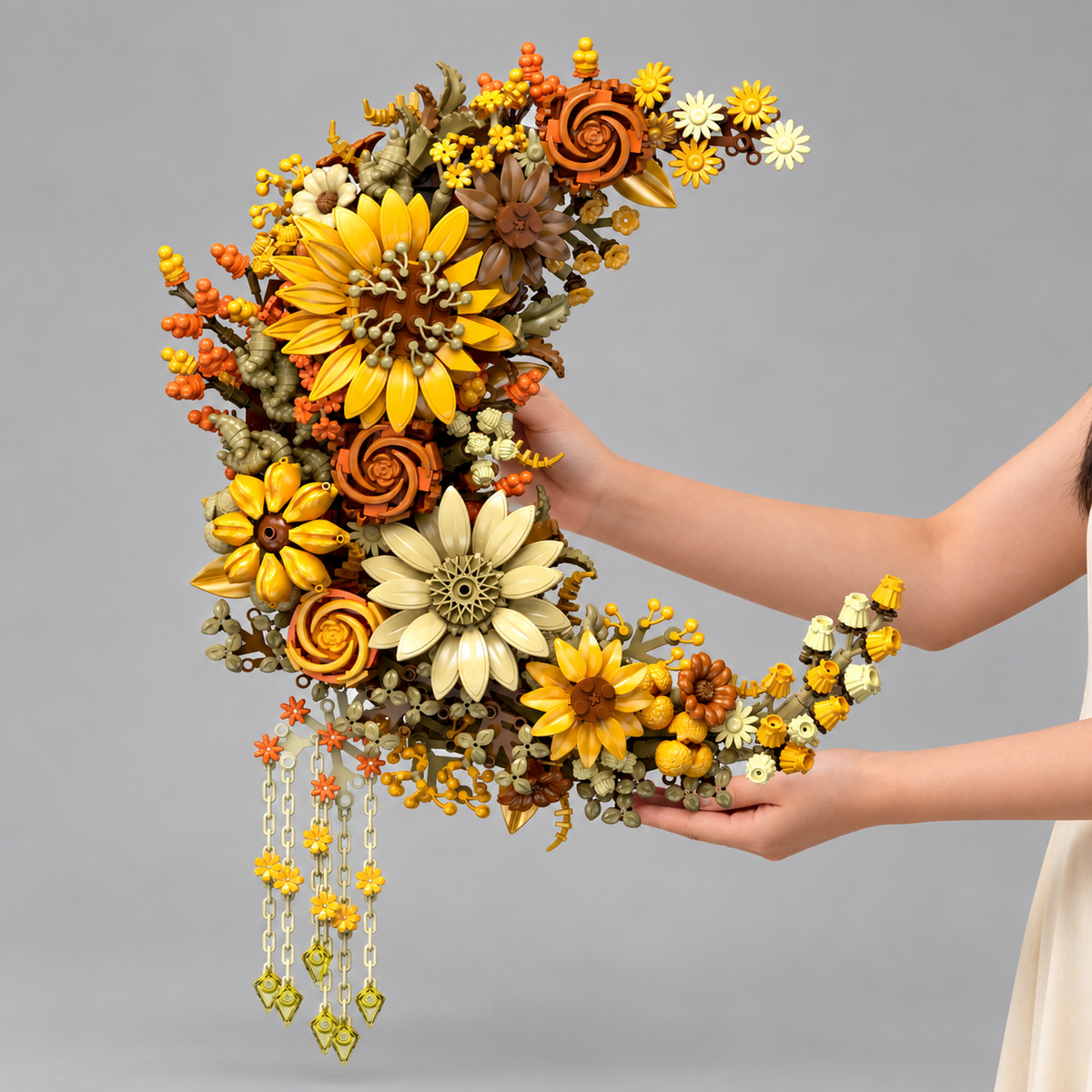 Bloemen maan | Bouwsteentjes