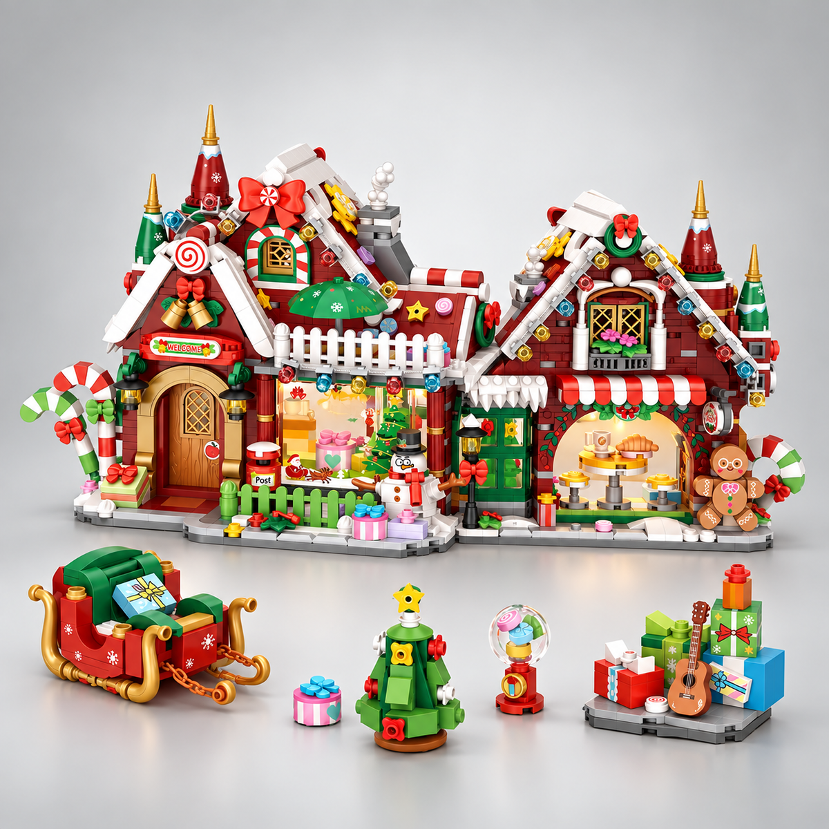Kerst winkel | Bouwsteentjes