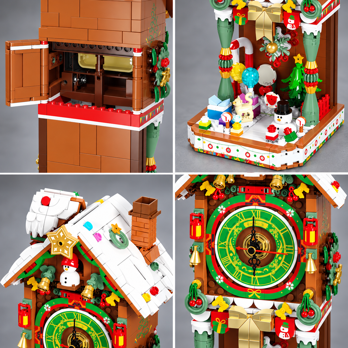 Kerst klok | Bouwsteentjes