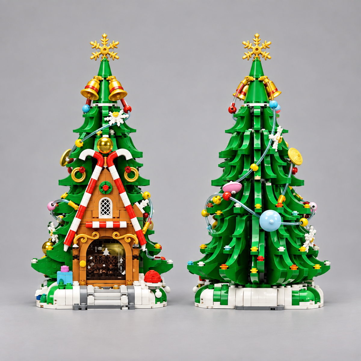Kerstboom huisje | Bouwsteentjes
