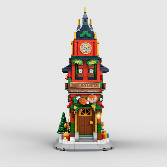 Kerst toren | Bouwsteentjes