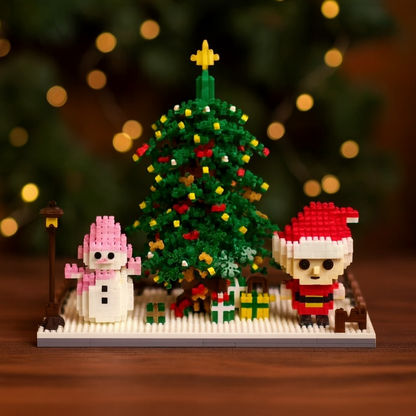 Kerst bouwplaat | Bouwsteentjes