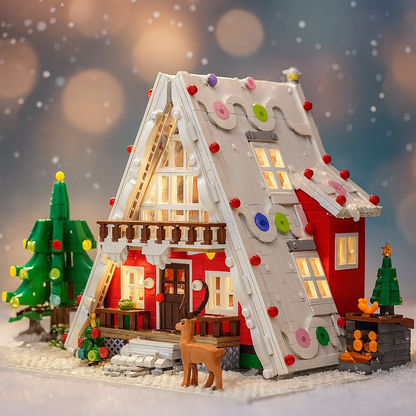 Kerst Chalet | Bouwsteentjes