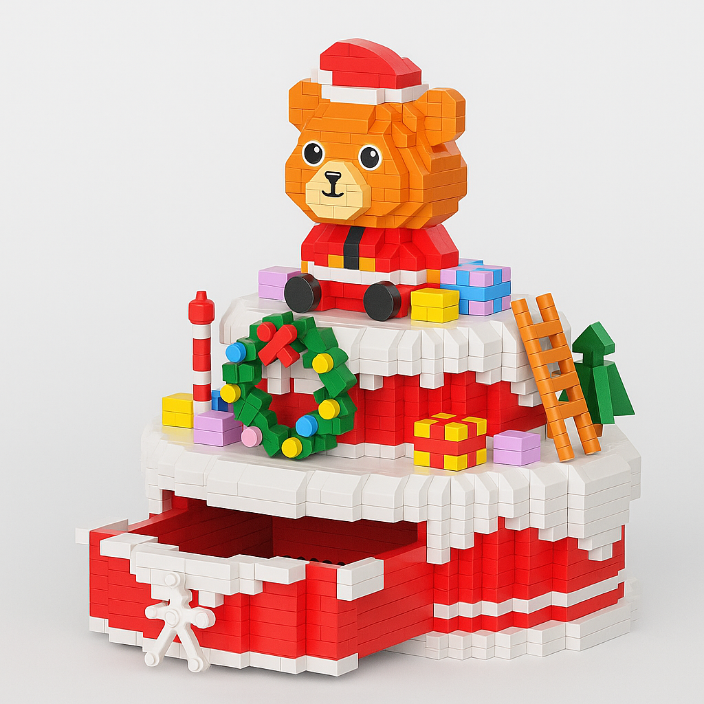 Kerst bakje | Bouwsteentjes