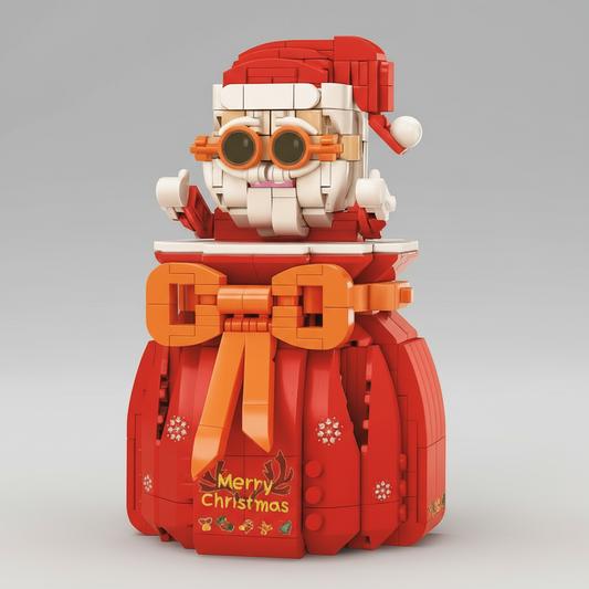 Kerstman in zakje | Bouwsteentjes