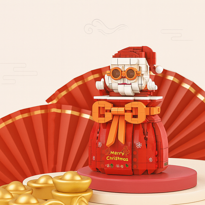 Kerstman in zakje | Bouwsteentjes