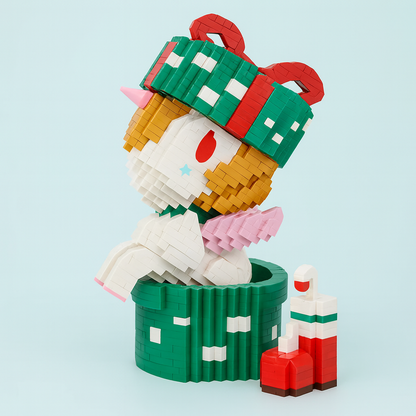 Eenhoorn in cadeau | Bouwsteentjes