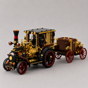 Mega Retro Stoomauto | Bouwsteentjes