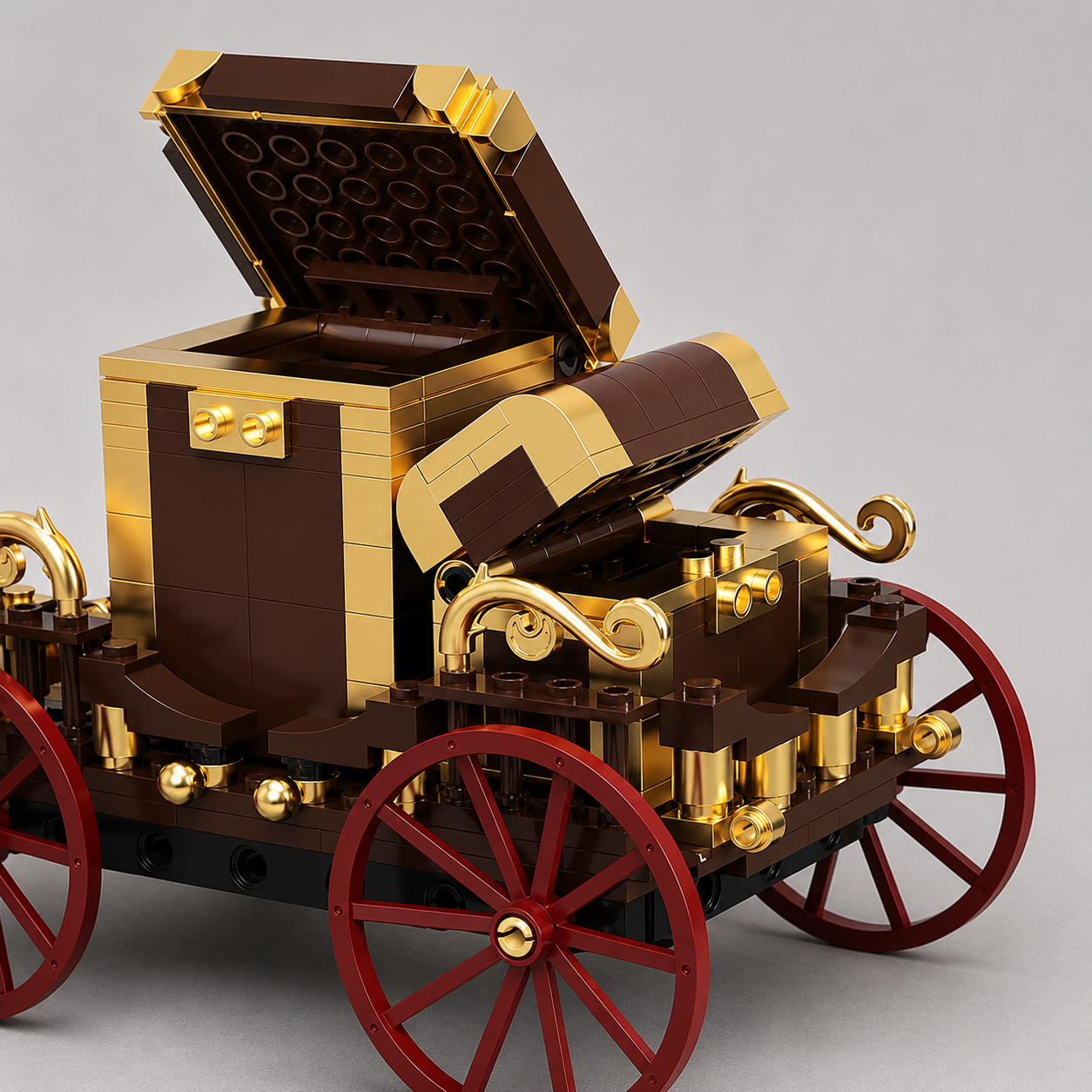 Mega Retro Stoomauto | Bouwsteentjes