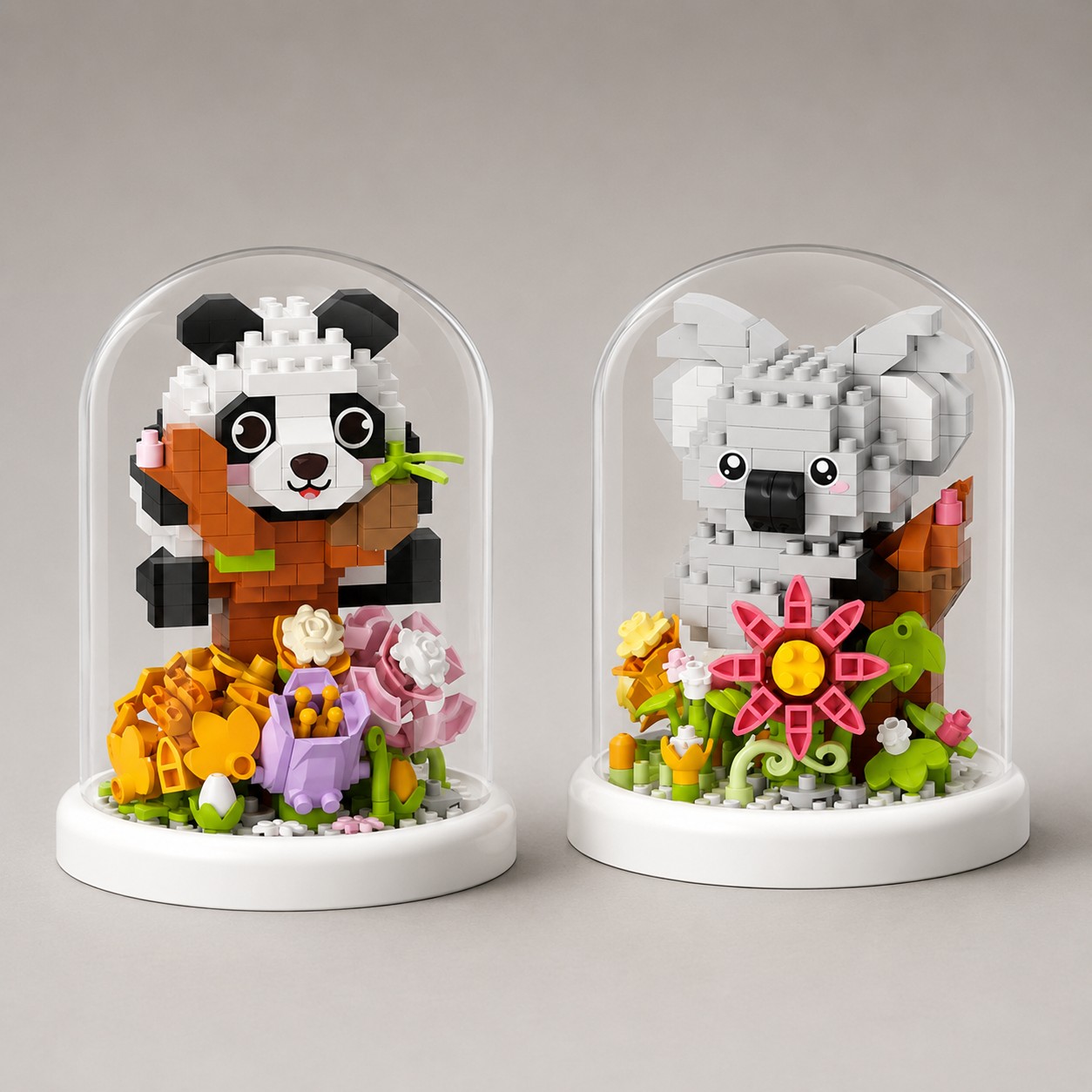 Panda tuin in stolp | Bouwsteentjes